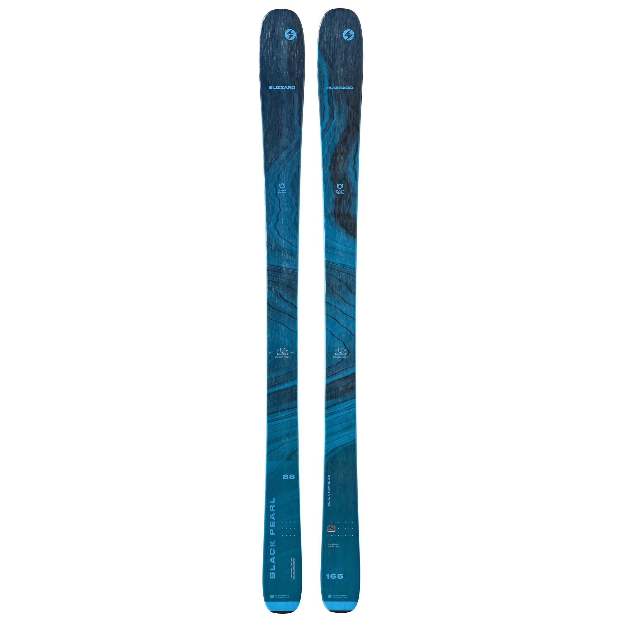 Blizzard Womens Black Pearl 88 Skis 23 3 Blizzard Womens Black Pearl 88 Skis 23